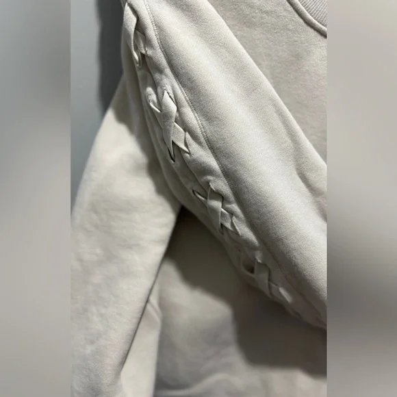 Lululemon Braided Sleeve Pullover - White Opal - Picture 5 of 7